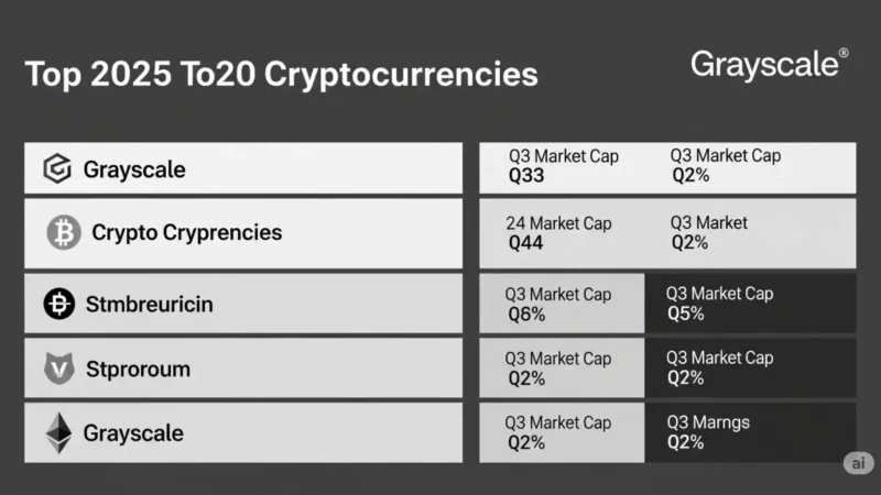 Grayscale Reshuffles Its Top 20 Cryptocurrencies for Q3 2025: A Deep Dive into Market Dynamics