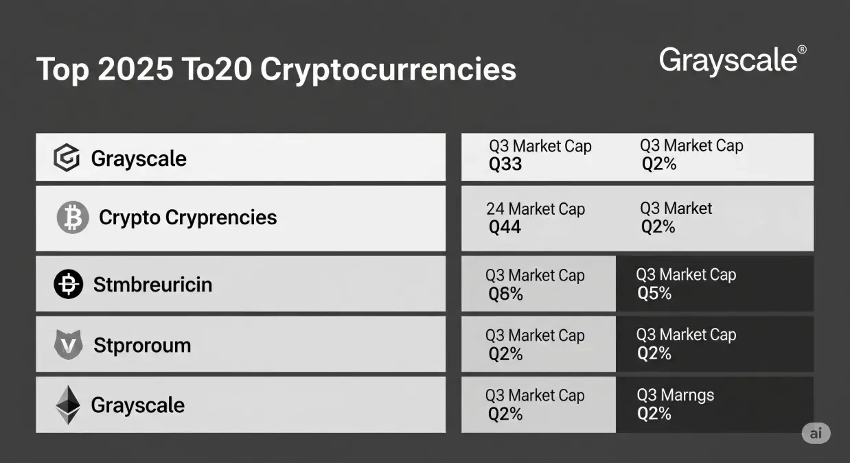 Grayscale Reshuffles Its Top 20 Cryptocurrencies for Q3 2025: A Deep Dive into Market Dynamics